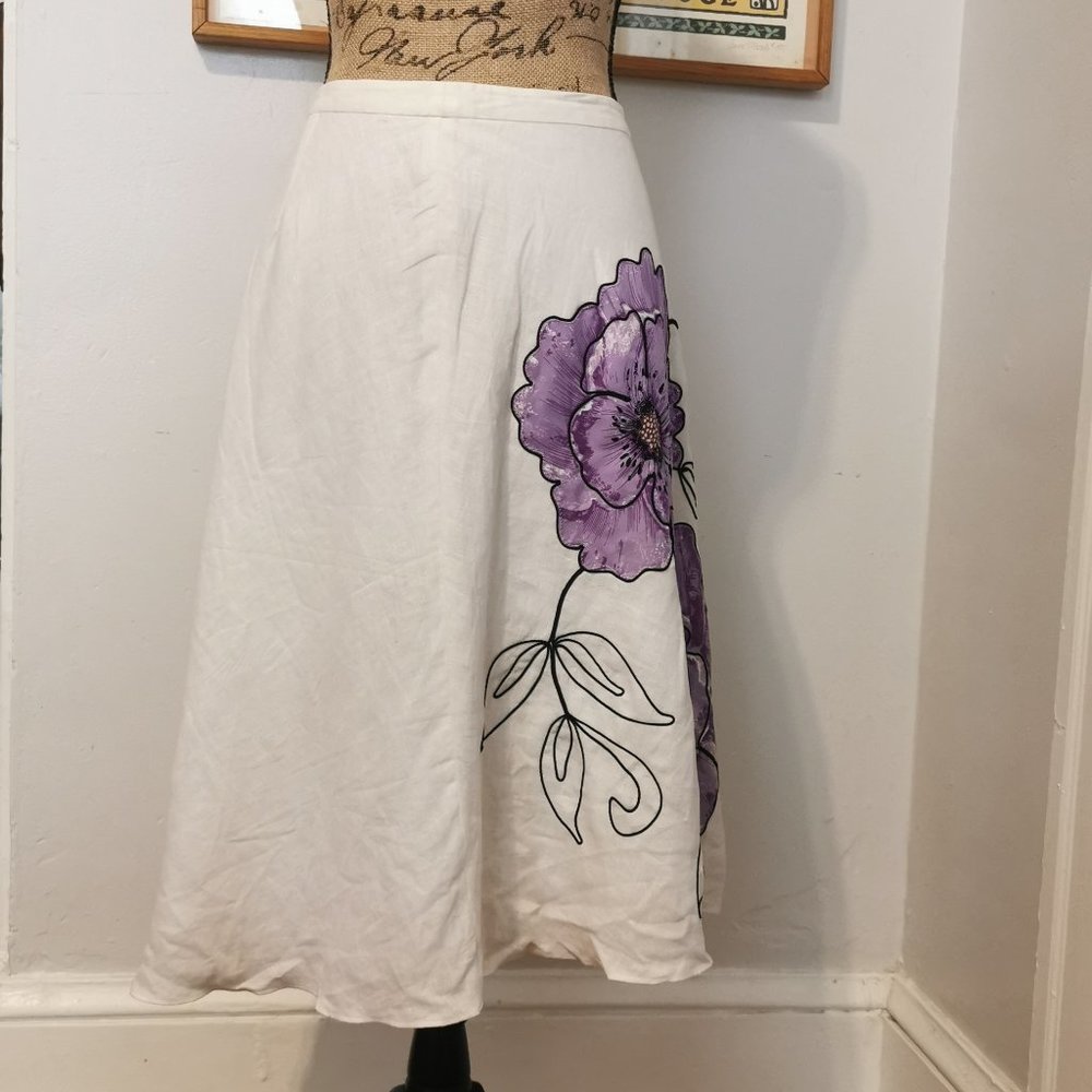 Loft Applique Skirt
